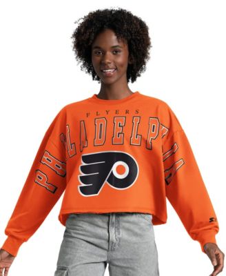 Women's Philadelphia Flyers Bleachers Cropped Oversized Sweatshirt