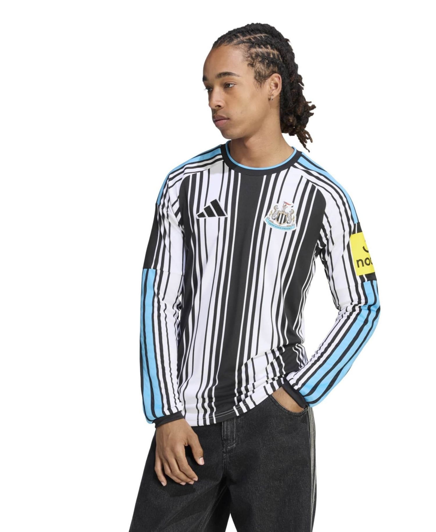 Men's White Newcastle United 2026/27 Home Replica Long Sleeve Jersey