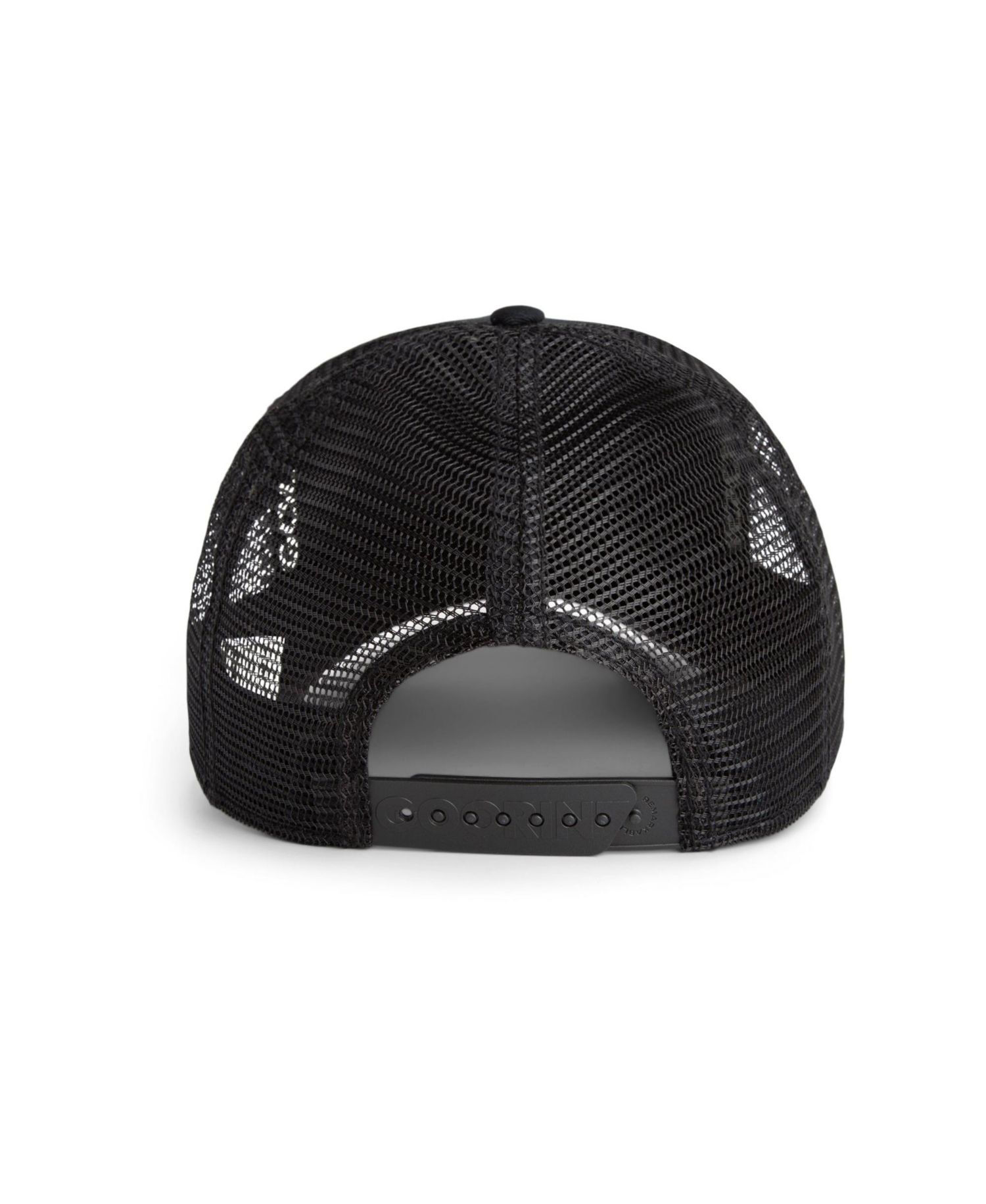 Men's Black Lone Wolf Adjustable Trucker Hat