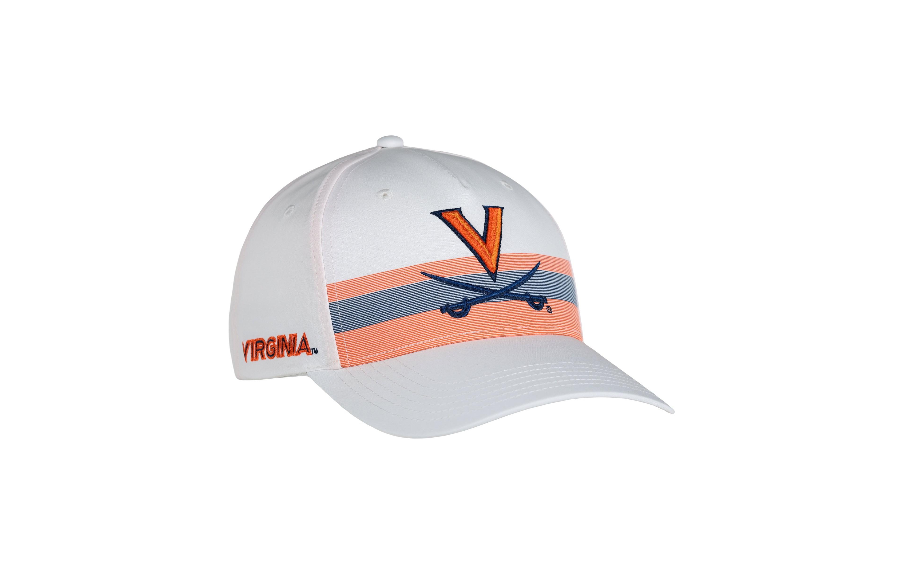 Ahead Men's and Women's White Virginia Cavaliers The Sideline Adjustable Hat