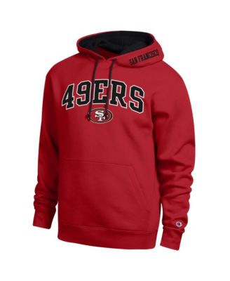 Men's  Scarlet/Black San Francisco 49ers Contrast Hoodie