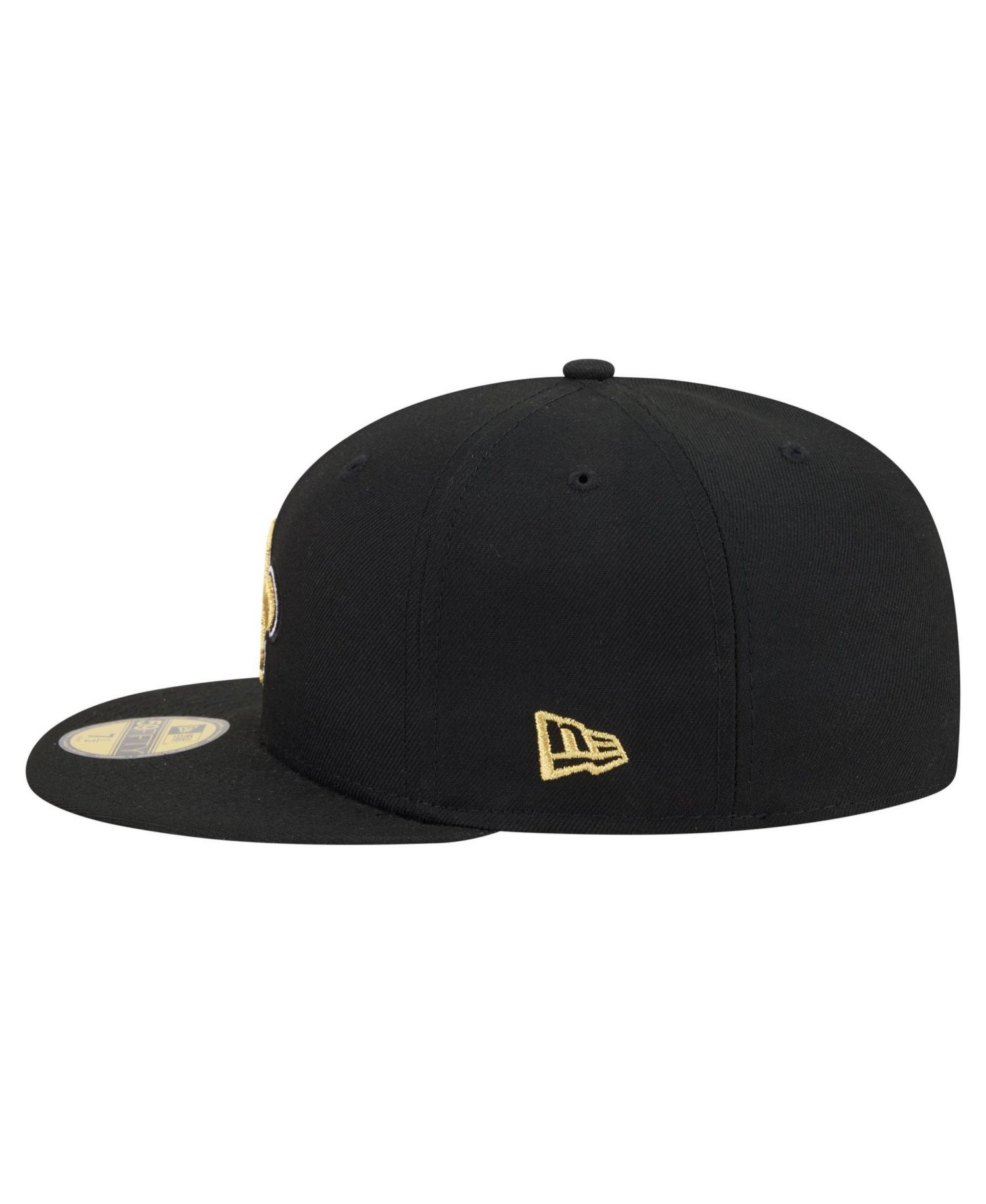 Men's Black New Orleans Saints 59FIFTY Fitted Hat