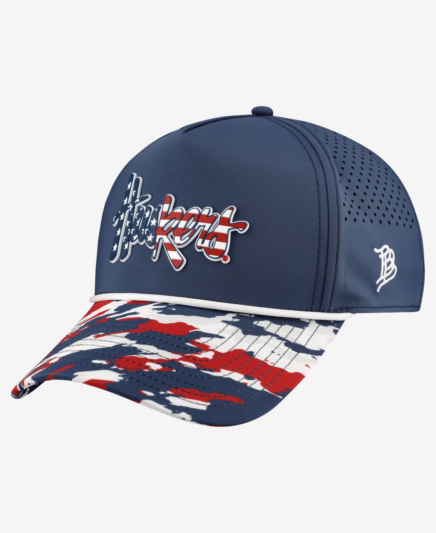Men's and Women's Navy Nebraska Huskers Stars & Stripes Rope Adjustable Hat