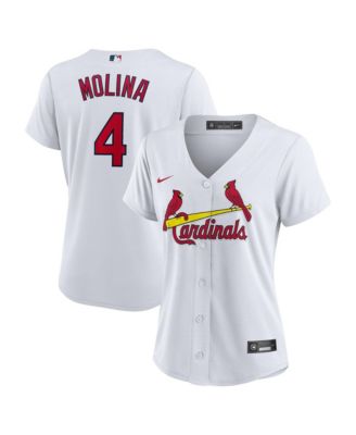 Women's Yadier Molina White St. Louis Cardinals Home Replica Jersey