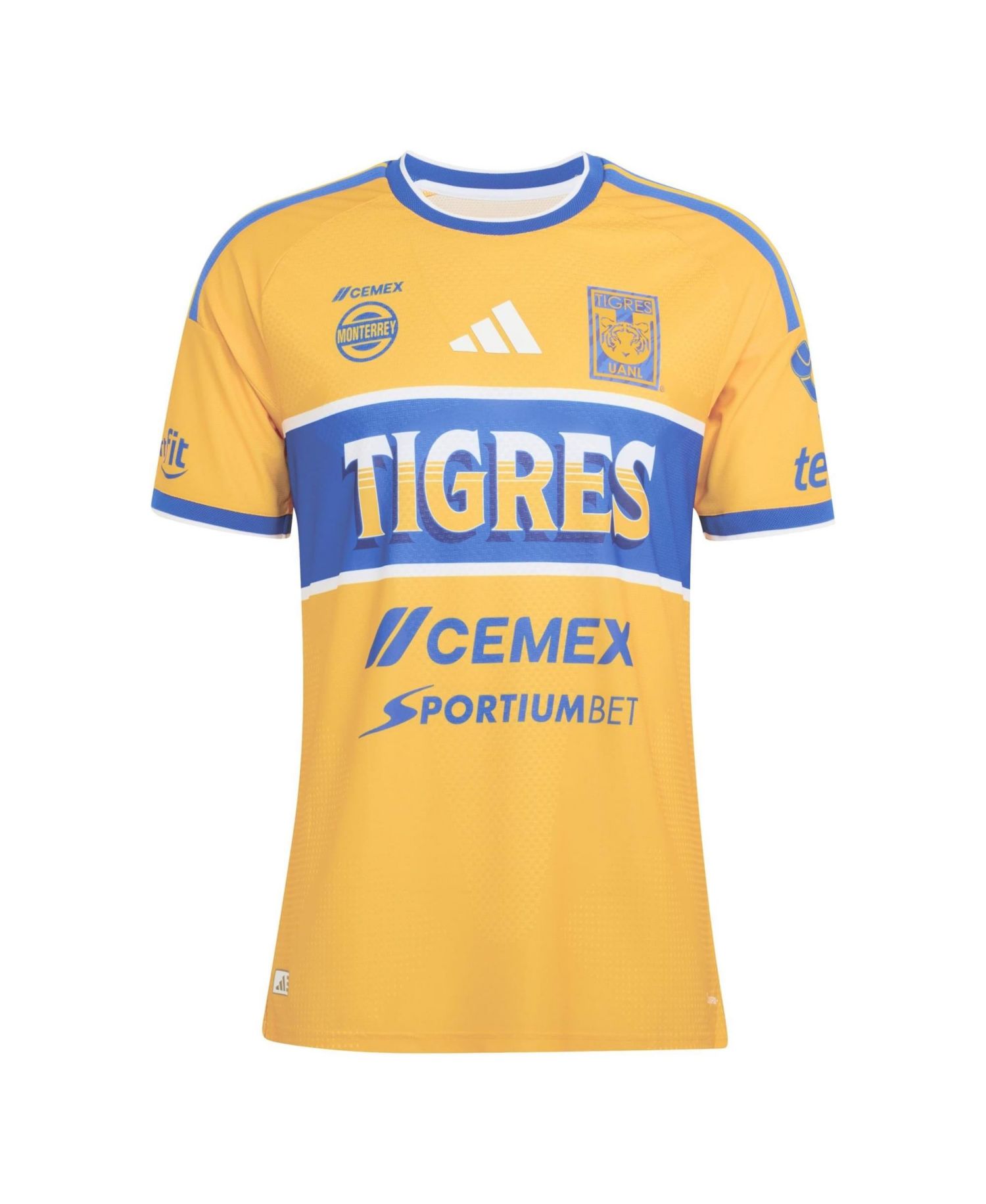 Men's Gold Tigres UANL 2026/27 Home On-Field Authentic Jersey