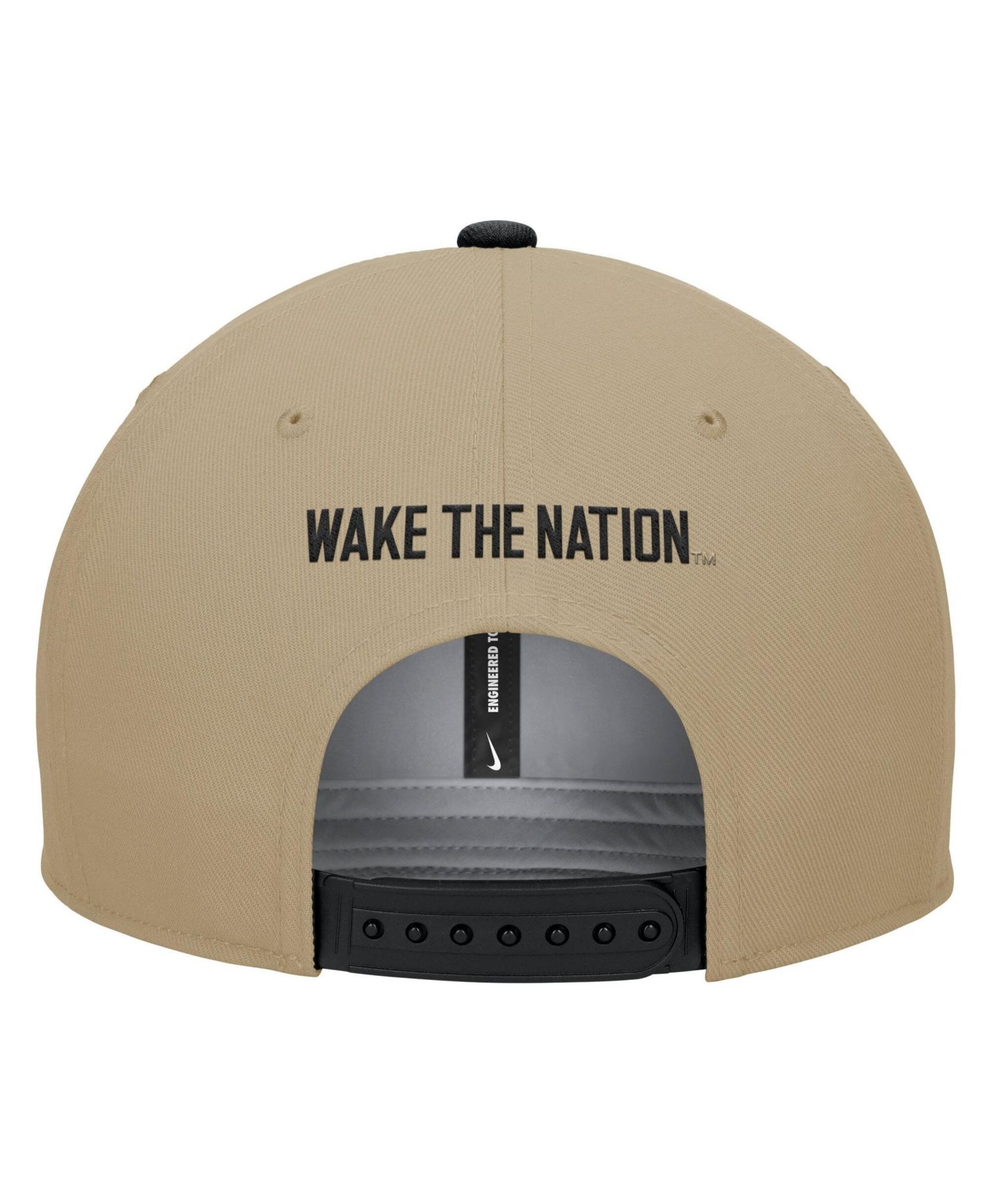 Men's Beige/Black Wake Forest Demon Deacons Pro Dri-FIT Snapback Hat
