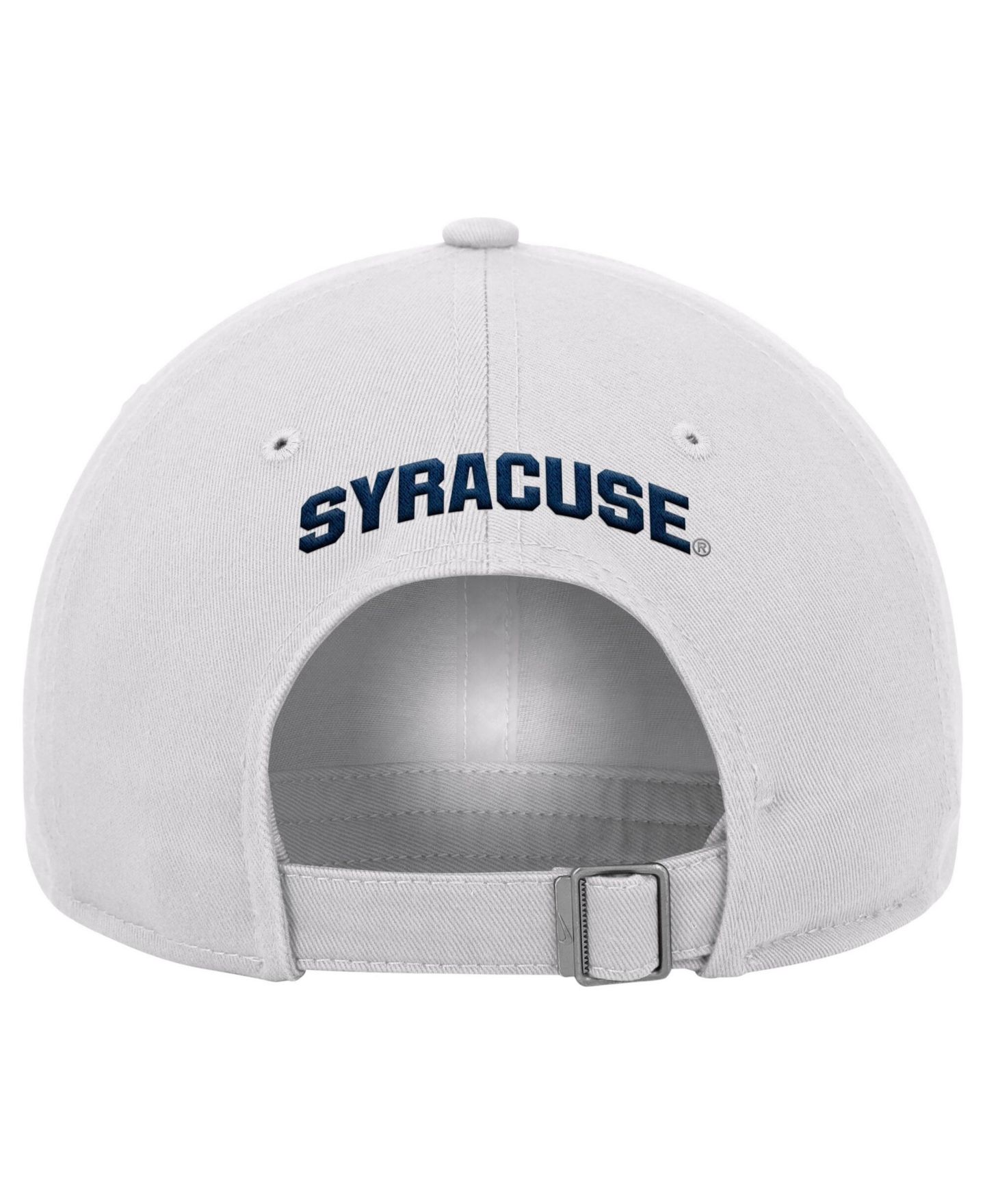 Мужская кепка Nike White Syracuse Orange 2026 On-Field Club Adjustable Hat — фото 2