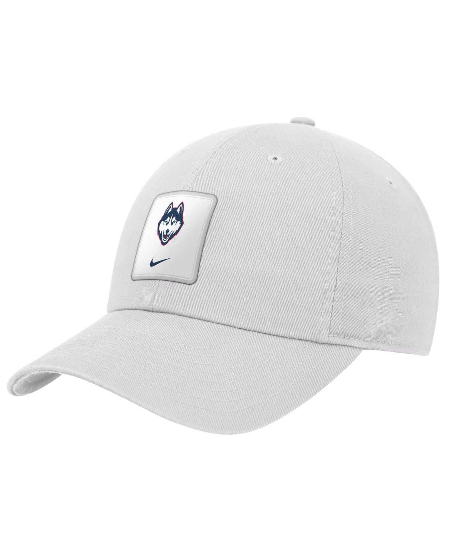Мужская кепка Nike White UConn Huskies 2026 On-Field Club Adjustable Hat — фото 1