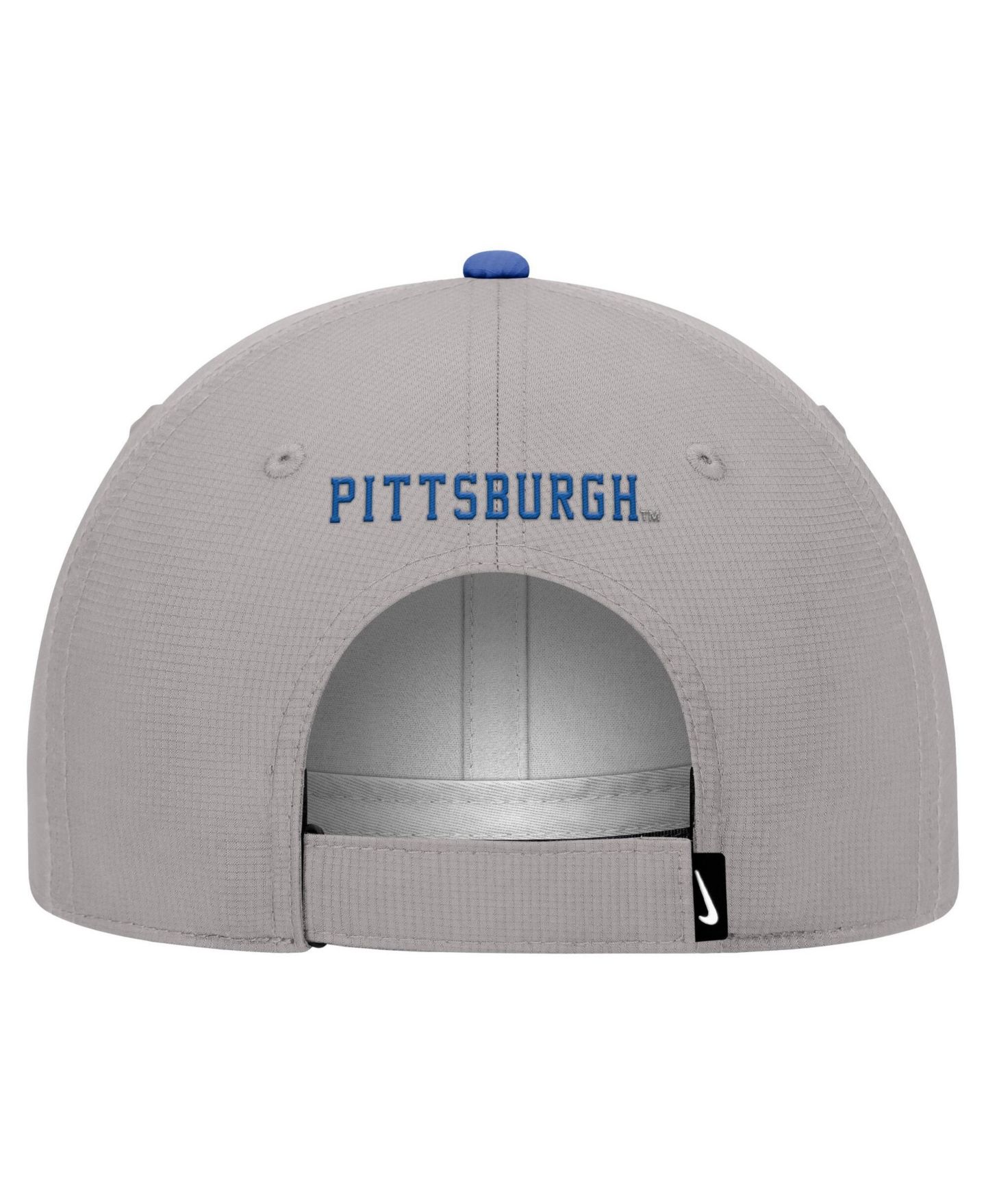 Мужская кепка Nike Gray Pitt Panthers Ripstop Dri-FIT Adjustable Hat — фото 2
