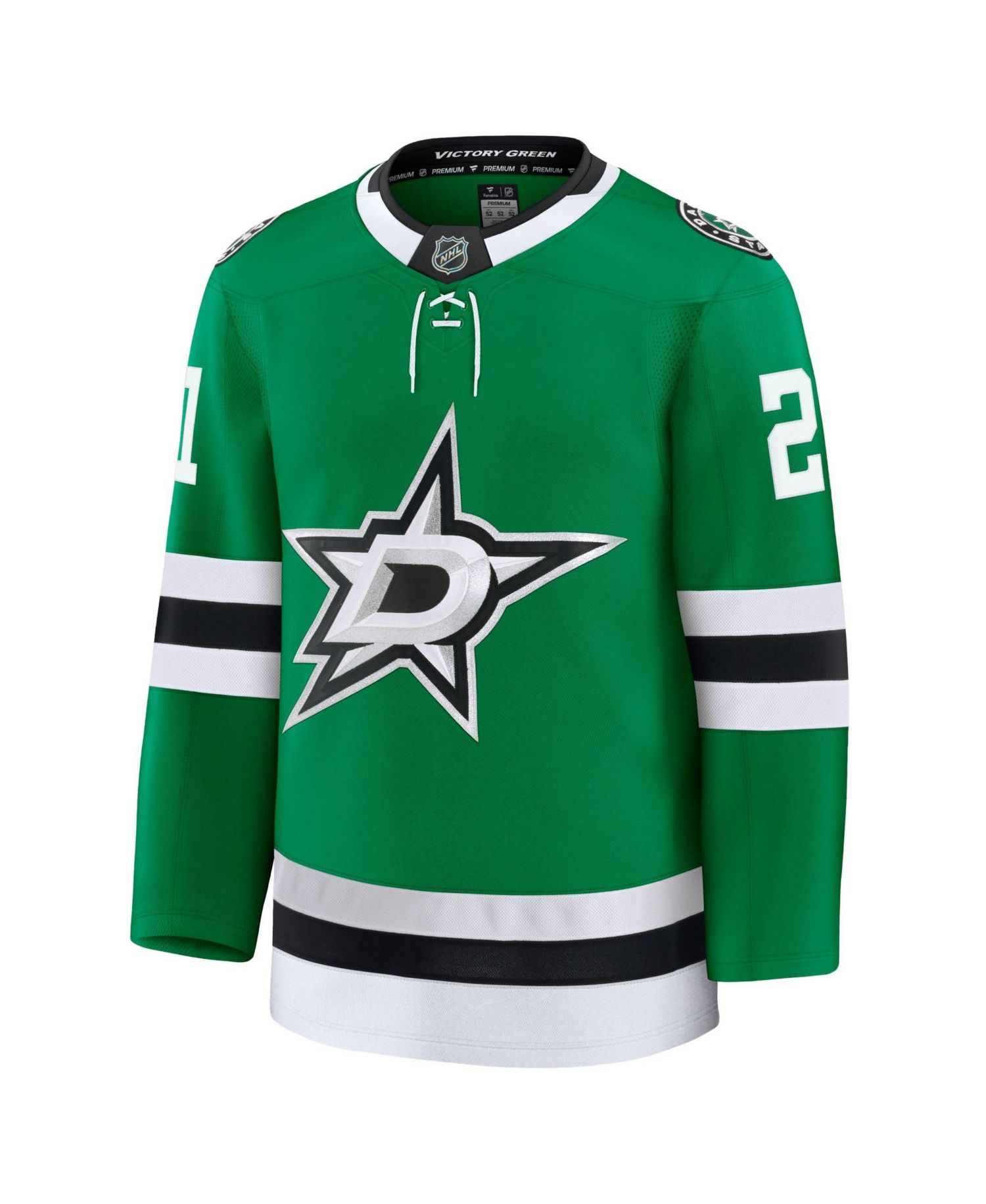 Men's Jake Oettinger Kelly Green Dallas Stars Home Premium Jersey