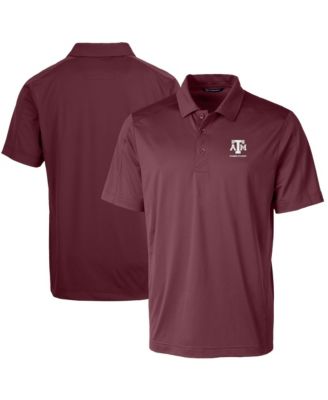 Men's  Maroon Texas A&M Aggies Alumni Logo Prospect Textured Stretch Polo