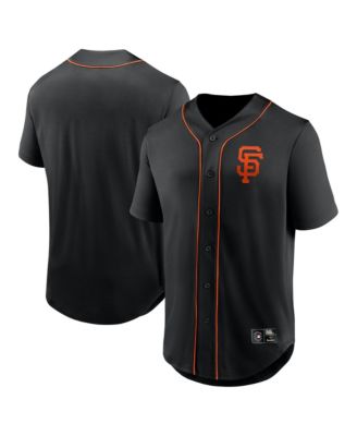 Men's Black San Francisco Giants Franchise Button-Up Fashion Top