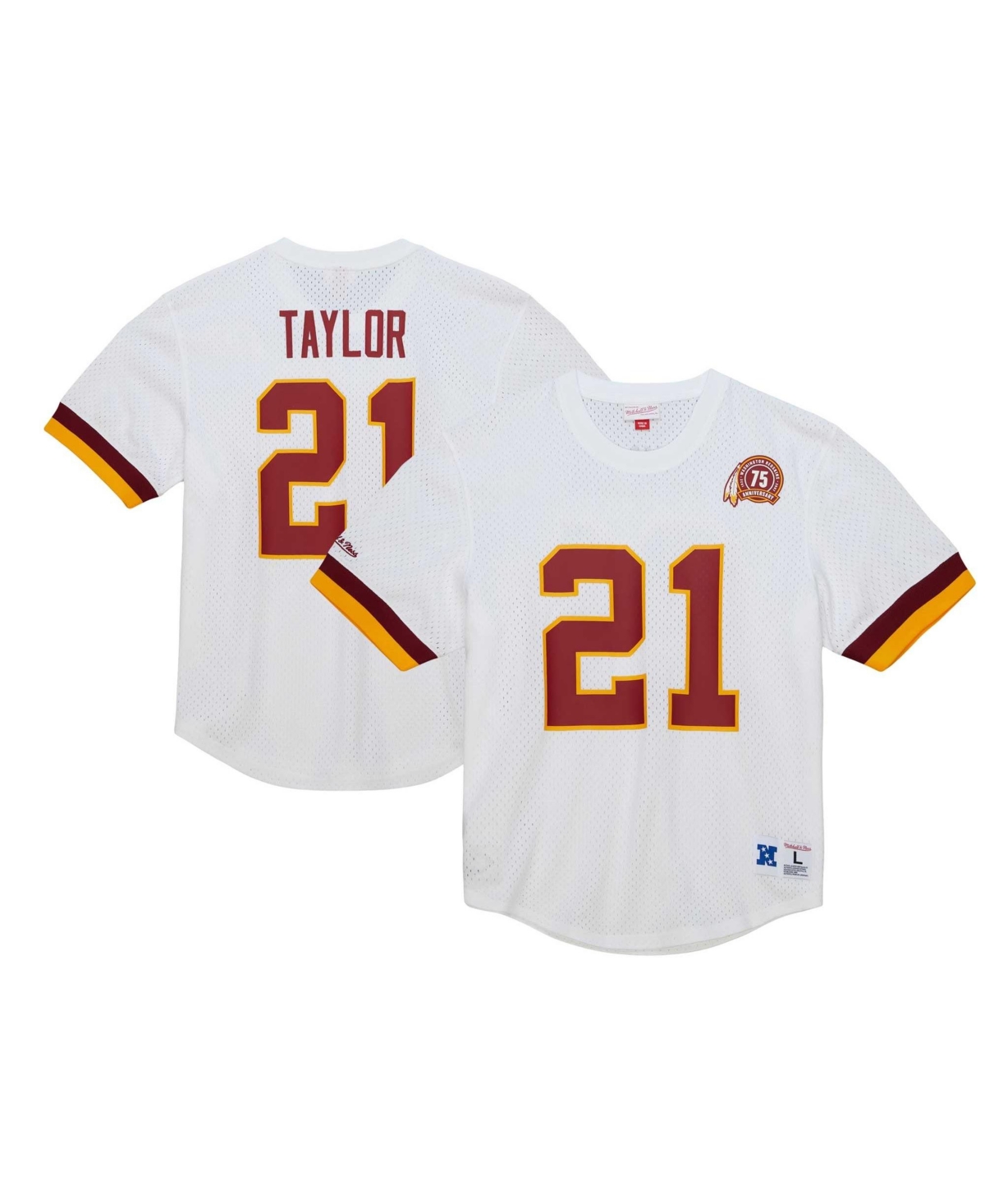 Mitchell & Ness Men's Mitchell Ness Sean Taylor White Washington Commanders Retired Player Name & Number Mesh Top - White