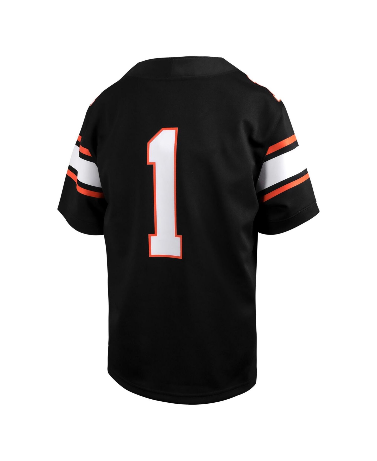 Big Boys and Girls #1 Black Oklahoma State Cowboys Alternate Game Football Jersey