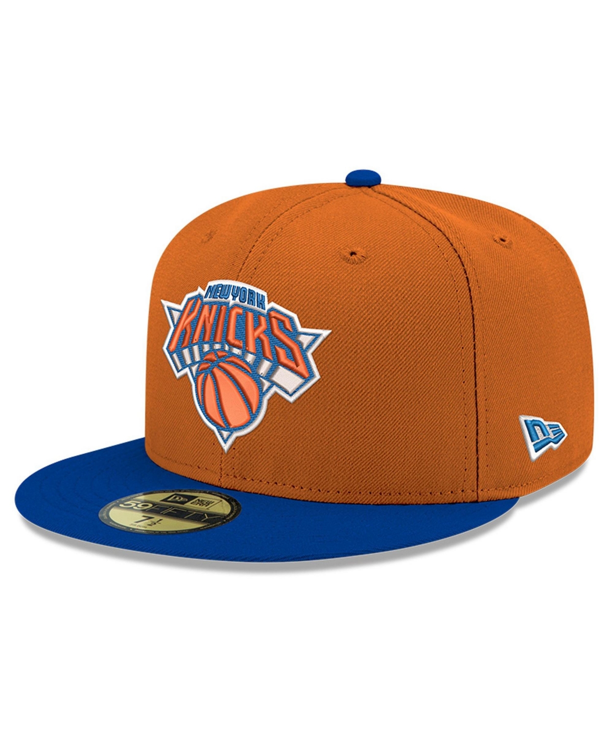 New Era Men's Orange York Knicks Two-Tone 59FIFTY Fitted Hat