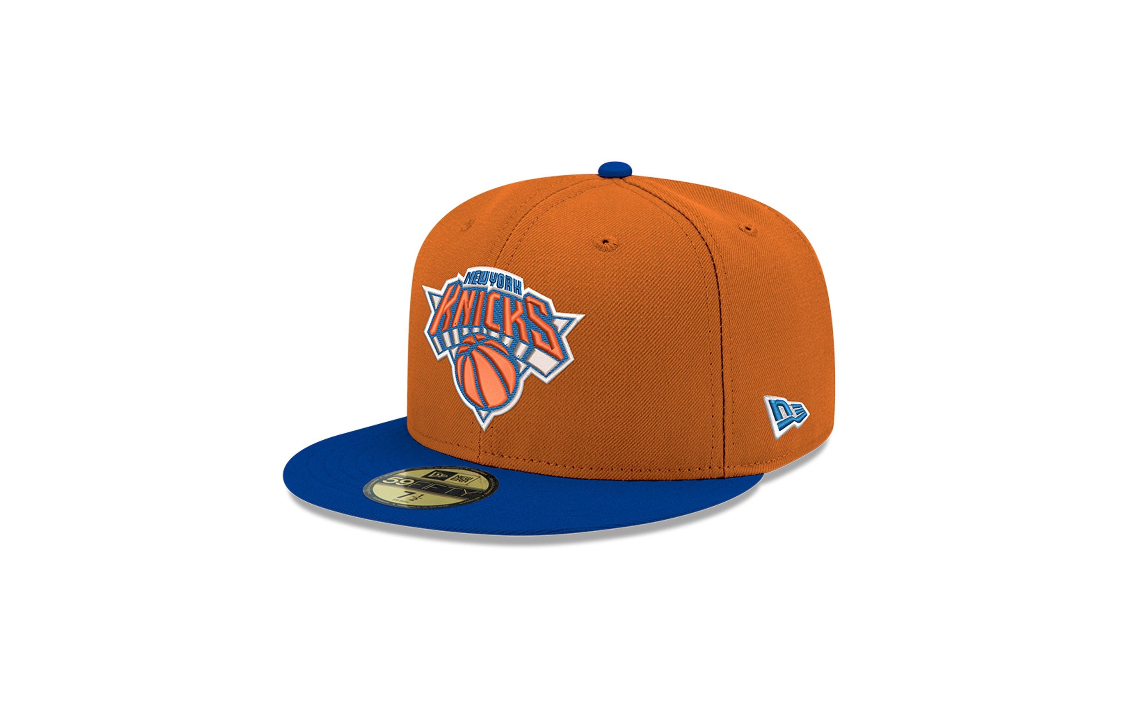 New Era Men's Orange York Knicks Two-Tone 59FIFTY Fitted Hat
