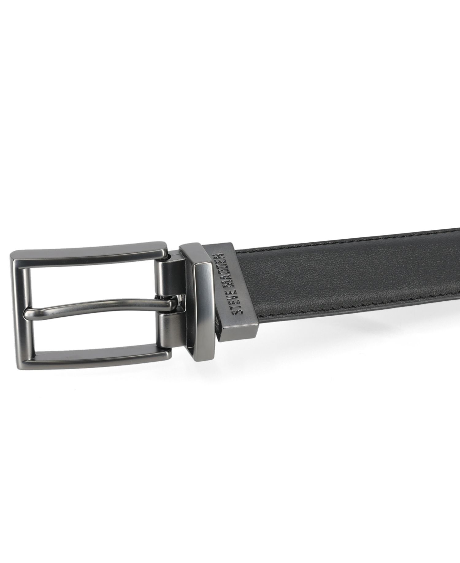 Reversible Leather-Blend Dress Belt