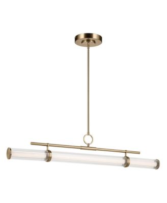 Riven 48.25 Inch LED 1 Light Linear Chandelier in Champagne
