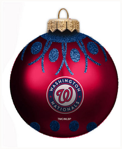 Memory Company Washington Nationals Glitter Ball Ornament