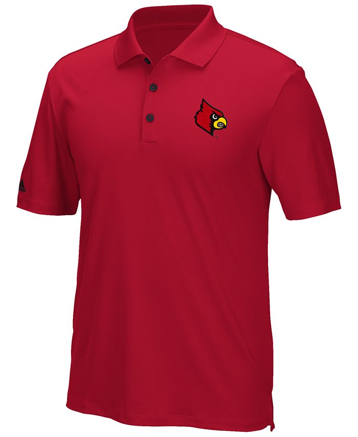 adidas Men's Louisville Cardinals TMAG Climacool Performance Polo Shirt ...