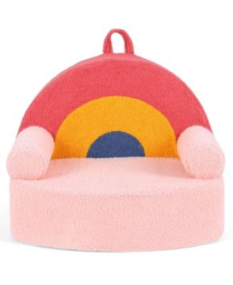 Kids Foam Couch with Soft Teddy Fleece Cover