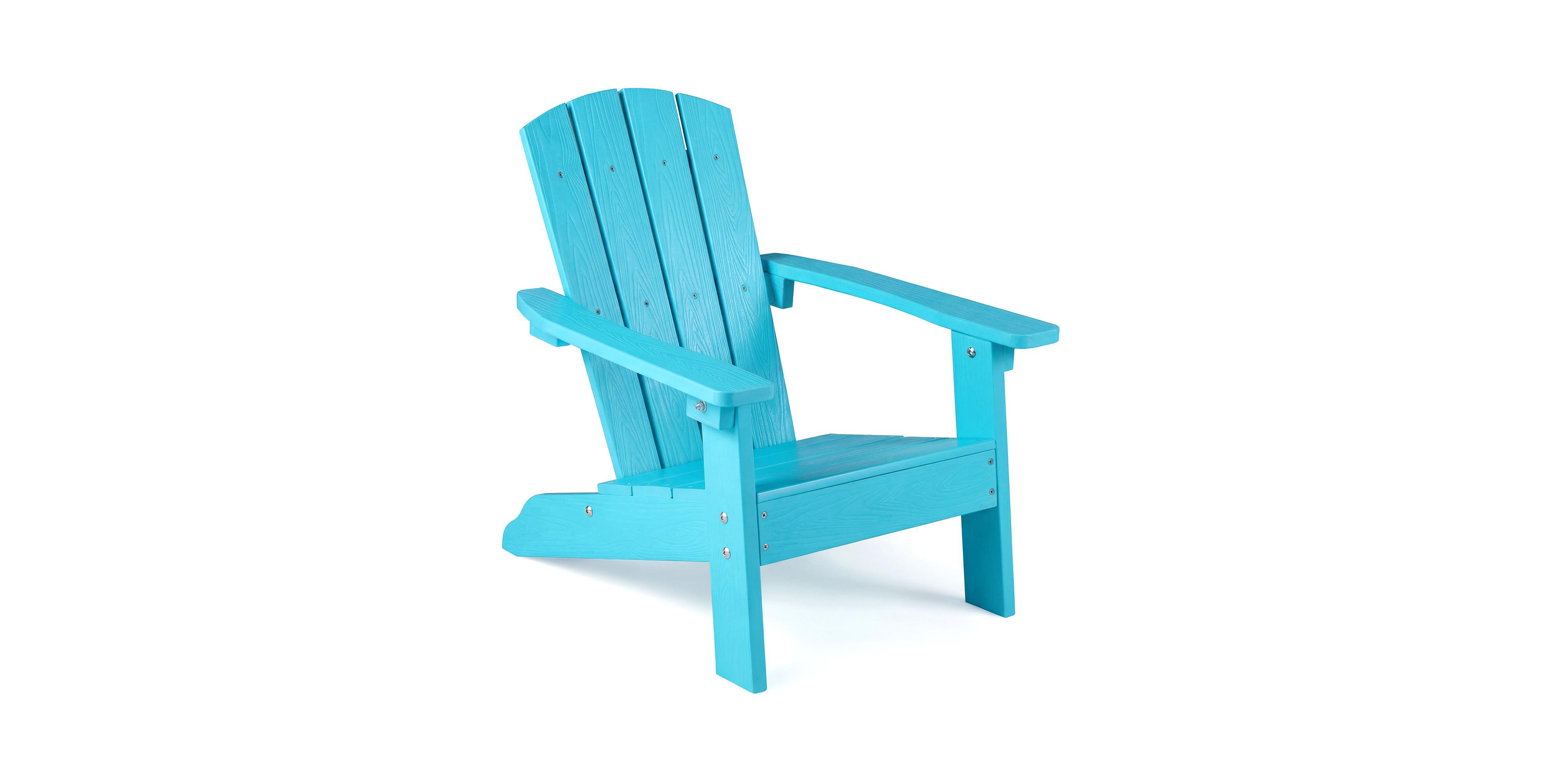 Costway Kids Adirondack Chair with High Backrest Armrests Fire Pit Chair for Kids