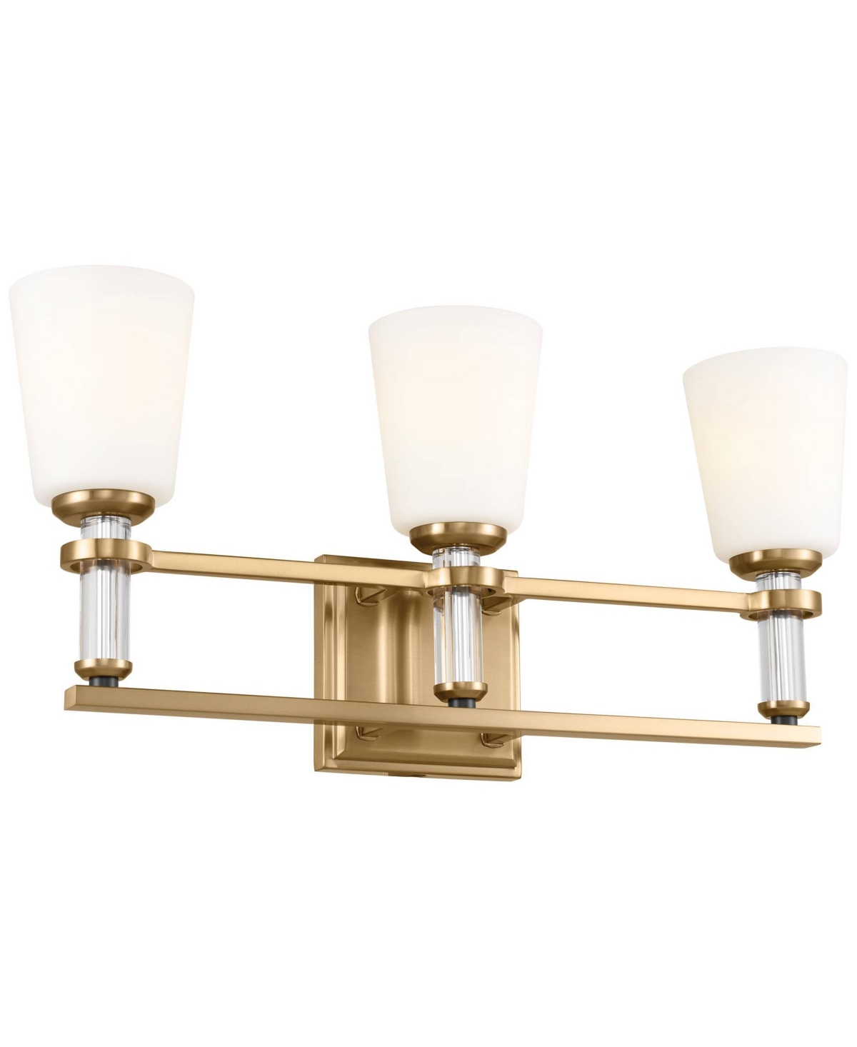 Kichler Rosalind 23 3/4"W Brushed Natural Brass 3-Light Bath Light