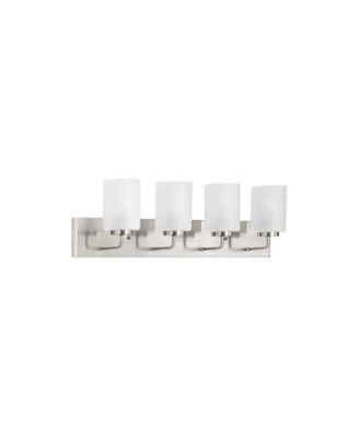 Merry 4-Light Etched Glass Transitional Vanity Light