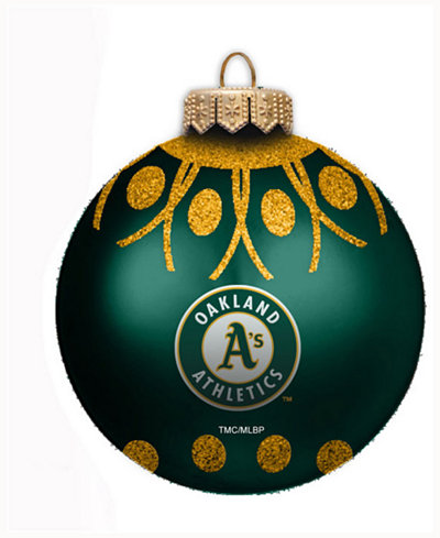 Memory Company Oakland Athletics Glitter Ball Ornament