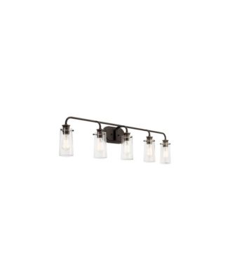 Braelyn 44" Wide Olde Bronze 5-Light Bath Light