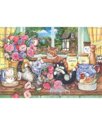 Kittens in the Kitchen 500 Piece Jigsaw Puzzle, Ages 15+