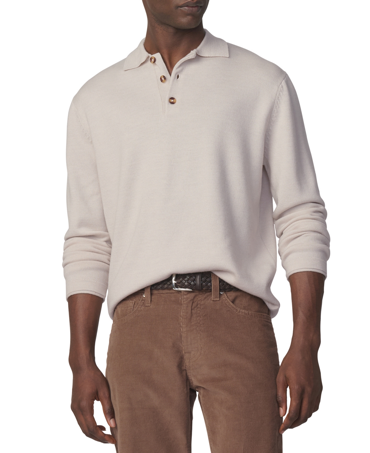 Joe's Jeans Men's Merino Wool Polo Regular-Fit Sweater - Ancient Scroll