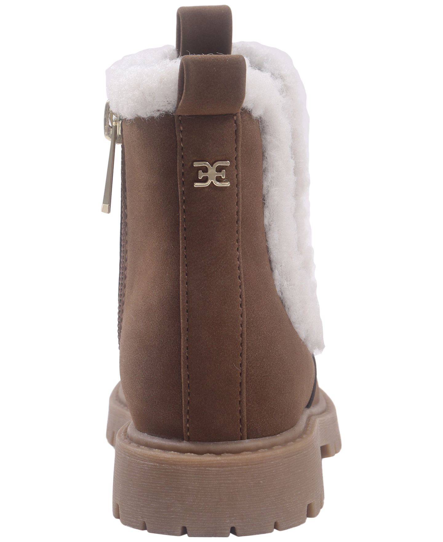 Ботинки Sam Edelman Lucianna Sherpa Side-Zipper для девочек-малышей, цвет: Коричневый — фото 3