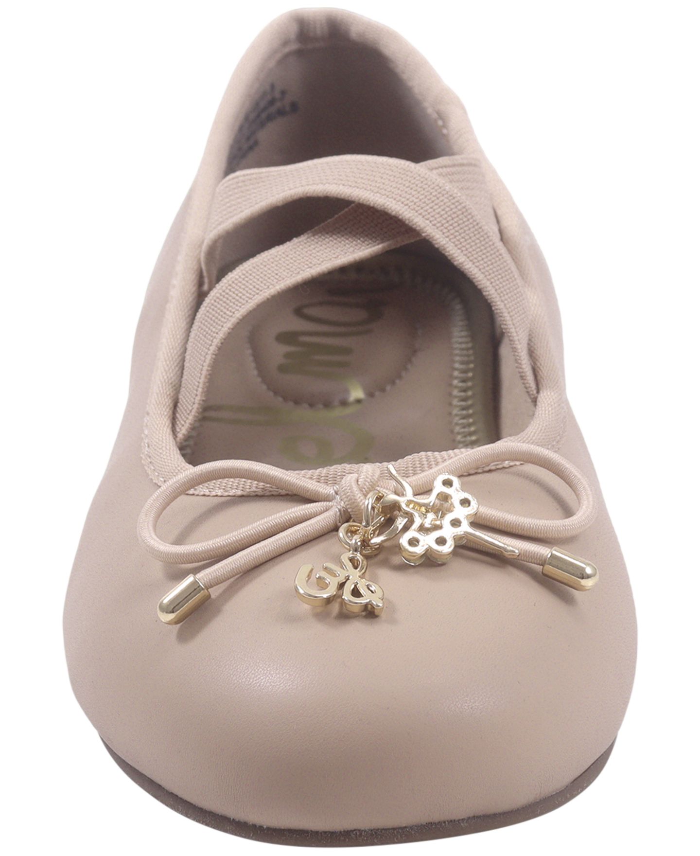 Балетки Sam Edelman Felicia Bow-Detail Flats для девочек, цвет: Бежевый — фото 6