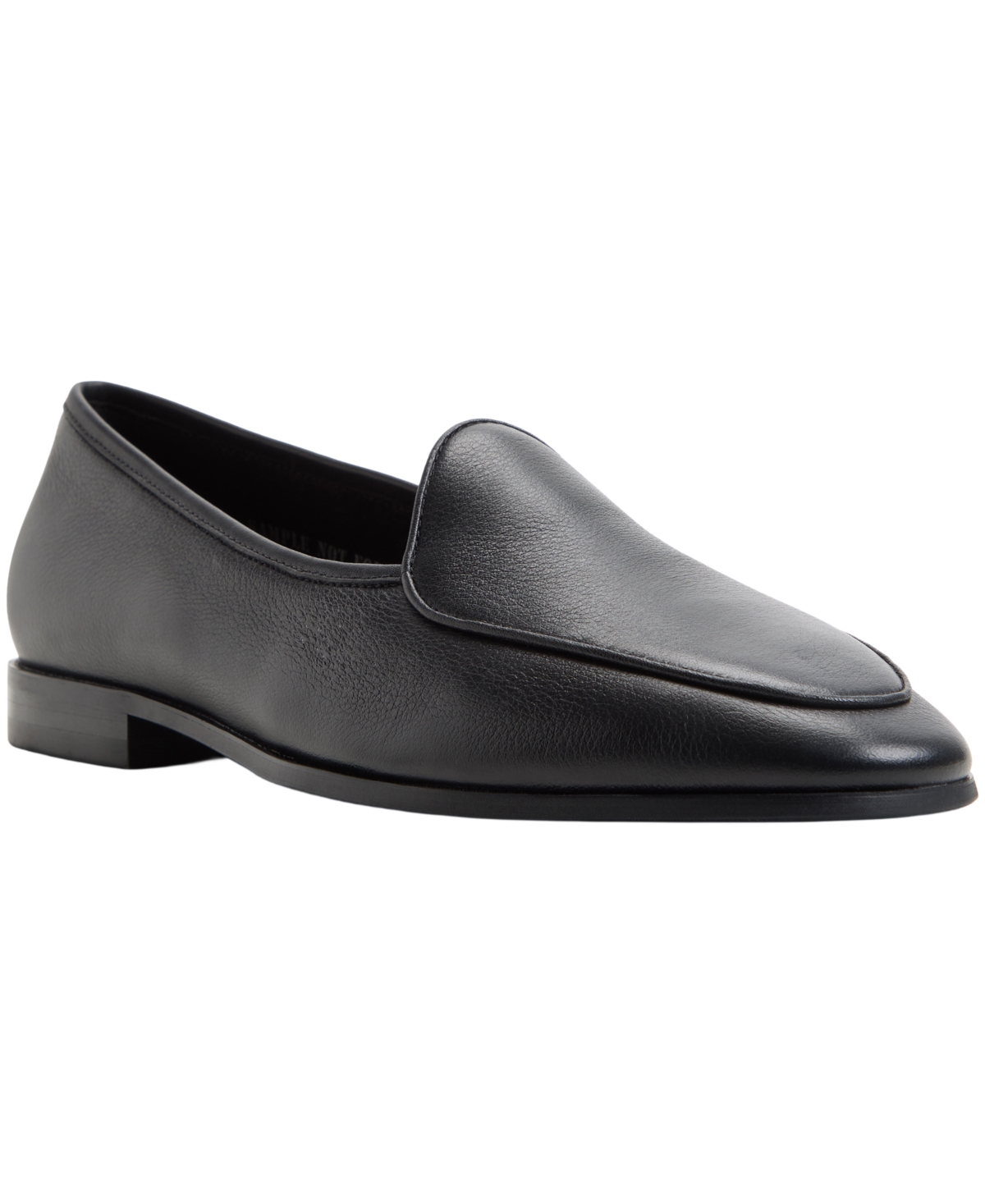 G.H.BASS Men's Belgian Moc Toe Loafers Black Leather - Size: 7.5 D-Width