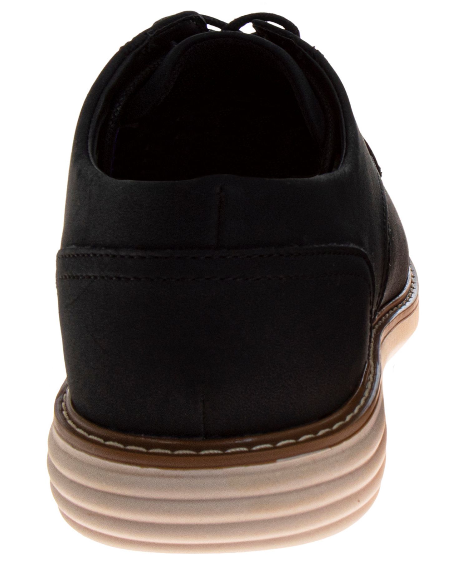 Men's Business-Casual Lace-Up Faux Leather Oxfords