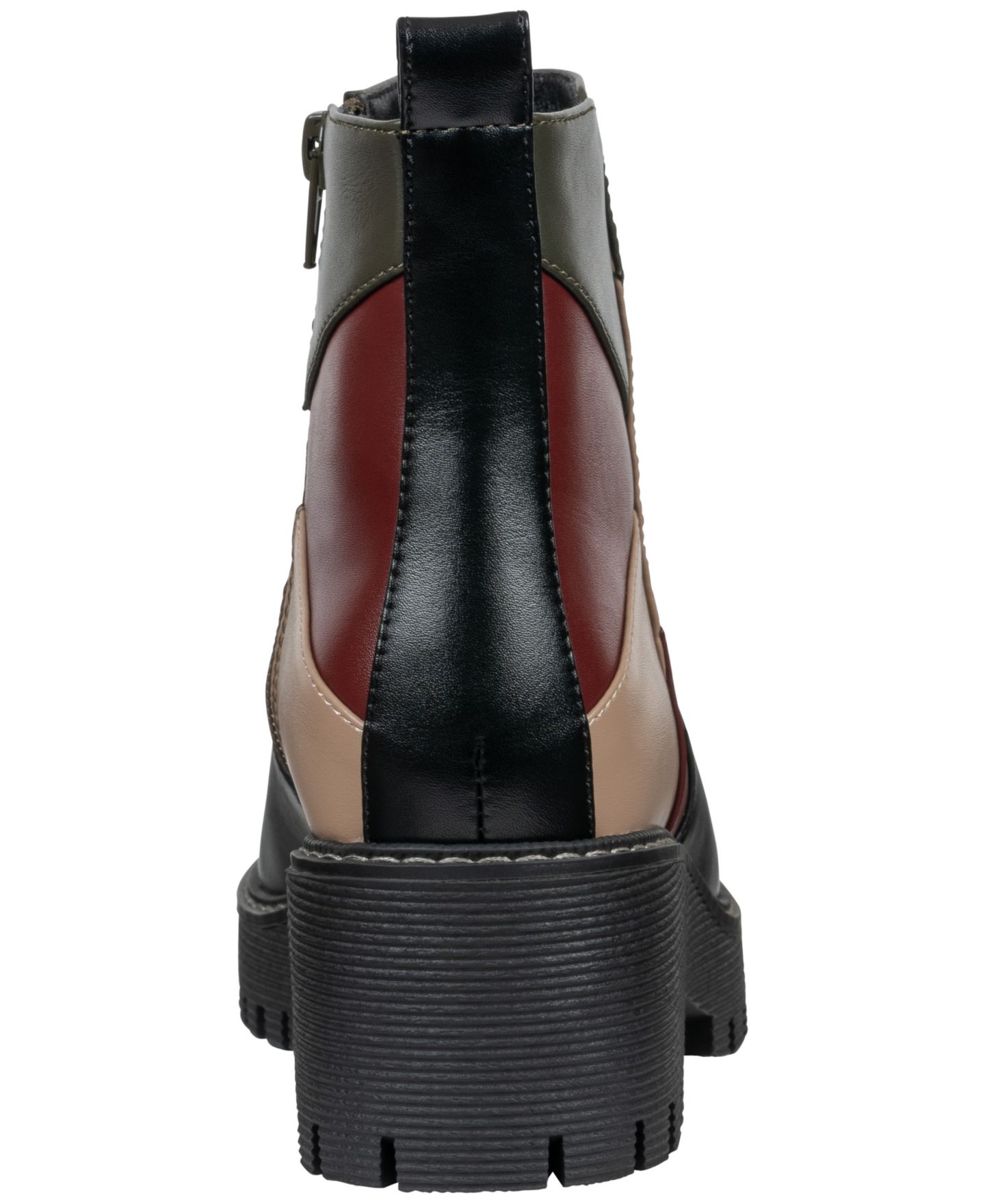 Женские ботинки GC Shoes Vaila Lug Sole Patchwork Booties, цвет: Чёрный — фото 3