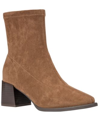 Women's Memphis Square Toe Block Heel Booties