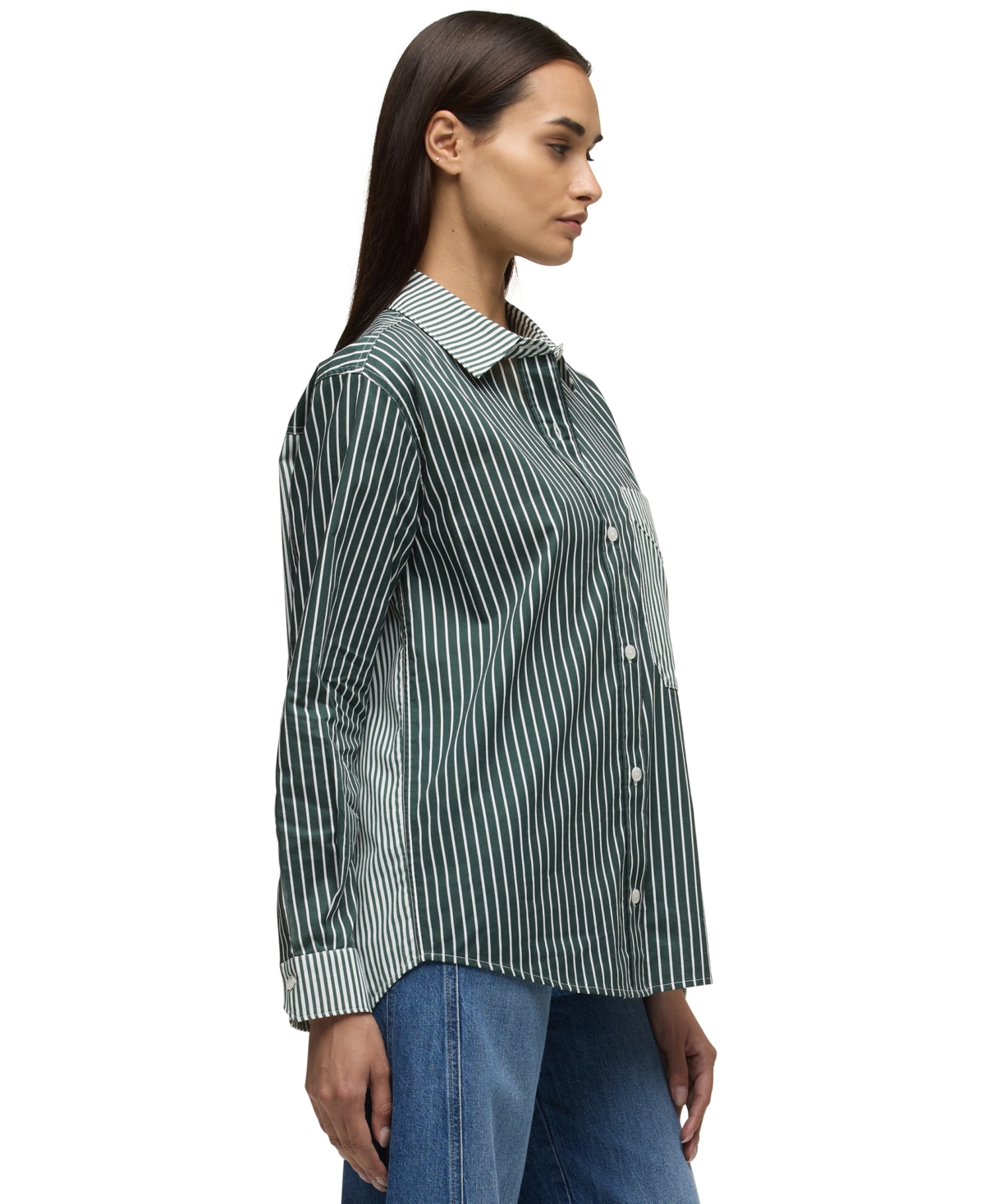 Hudson Jeans Women's Oversized Long-Sleeve Button-Down Shirt