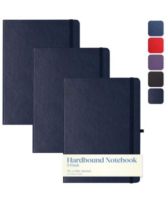 Hardcover Lined Daily Journal Layflat Binding 3 Pack For Daily Planning Writing Reflection