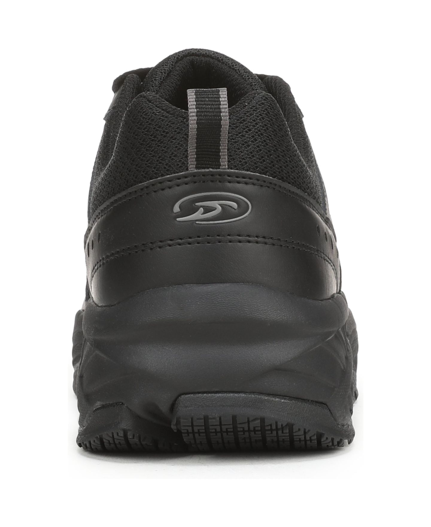 Мужская обувь Dr. Scholl's Sebastian Slip-Resistant Lace-Up Work, цвет: Чёрный кожаный — фото 3