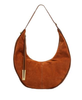 Highline Leather Banana Hobo Handbag