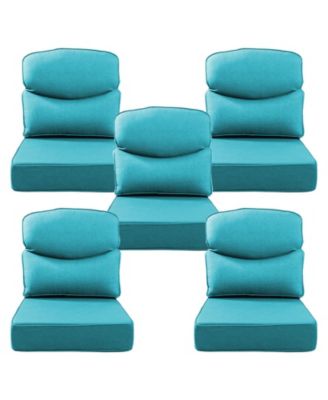 Luxury Smile 24x22x6 Outdoor Cushions, Water Resistant Olefin Deep Seat Cushion for Patio Wicker Chair Sofa