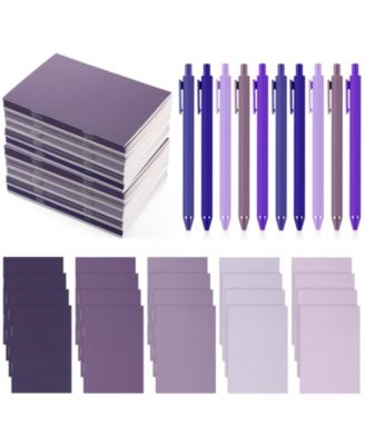 Notebooks And Ballpoint Pens Bulk Set For School Office Gifts Writing Supplies