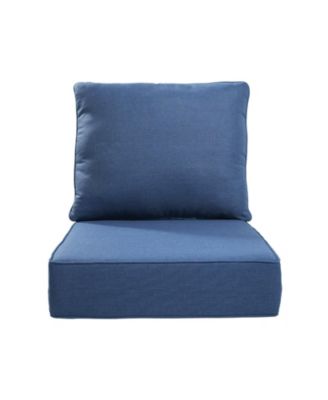 24-in x 24-in 2 -Piece Deep seat patio chair cushion