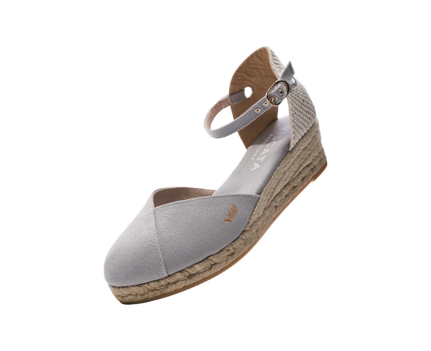 Women's Pubol Canvas Espadrille Wedges Ankle Strap