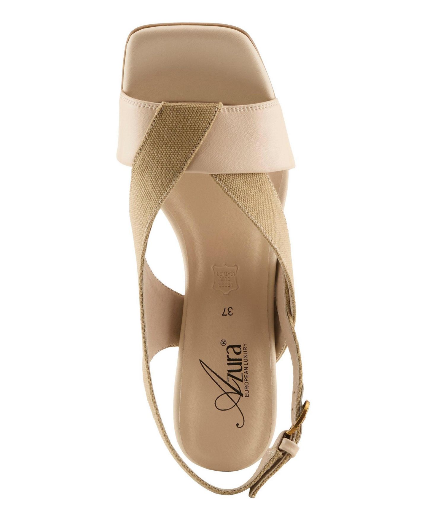 Женские сандалии Azura Aboveall Strappy with Cushioned Insole, цвет: Бежевый разноцветный — фото 3