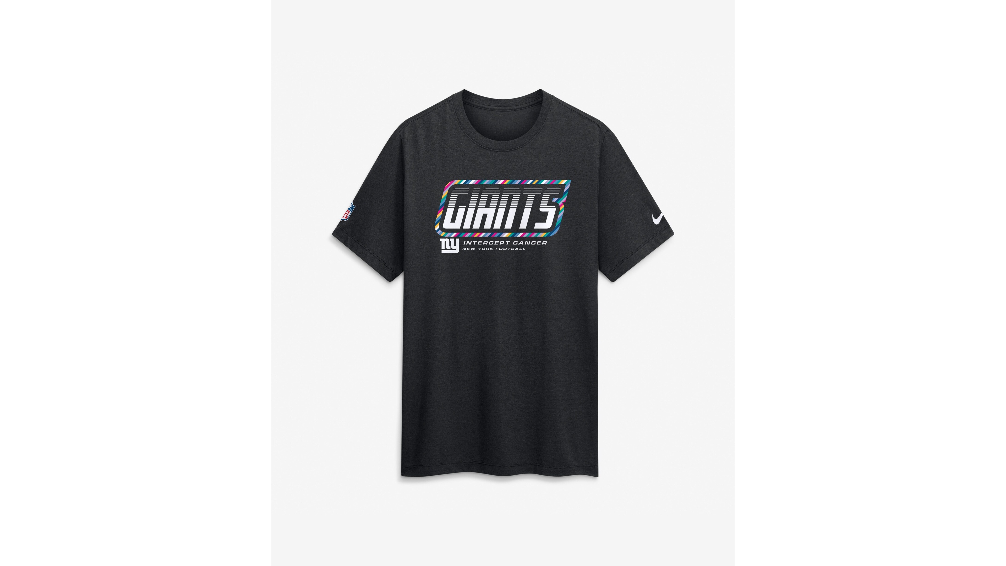 Nike Men's Black New York Giants 2026 Nfl Cruical Catch Sideline Dri-Fit T-Shirt