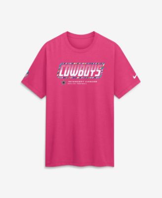 Men's Pink Dallas Cowboys 2026 NFL Cruical Catch Sideline Dri-Fit T-Shirt