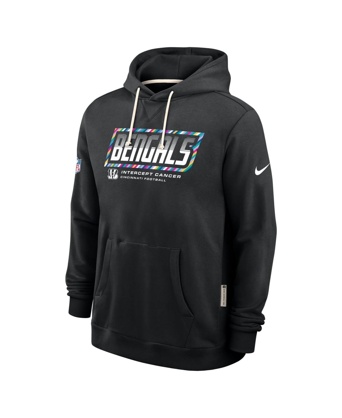 Nike Men's Black Cincinnati Bengals 2026 Nfl Cruical Catch Sideline Dri-Fit Pullover Hoodie